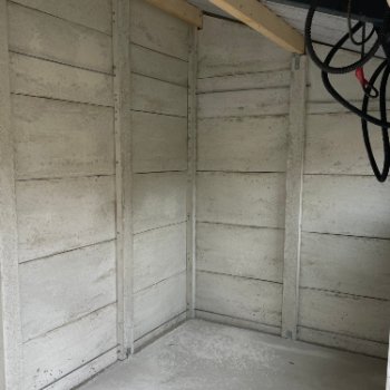 Abri de jardin en béton aspect bois 1 pente